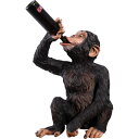 FRPワインホルダー 酔っ払いチンパンジーのワインホルダー 置物 動物 像 猿 さる かわいい ワインラック ボジョレーヌーボー 動物園 サル 飲食店 店舗 カフェ 喫茶店 レストラン 飲食店 インテリア イベント ディスプレイ 実物大 等身大 リアル 等身大フィギュア fr140099