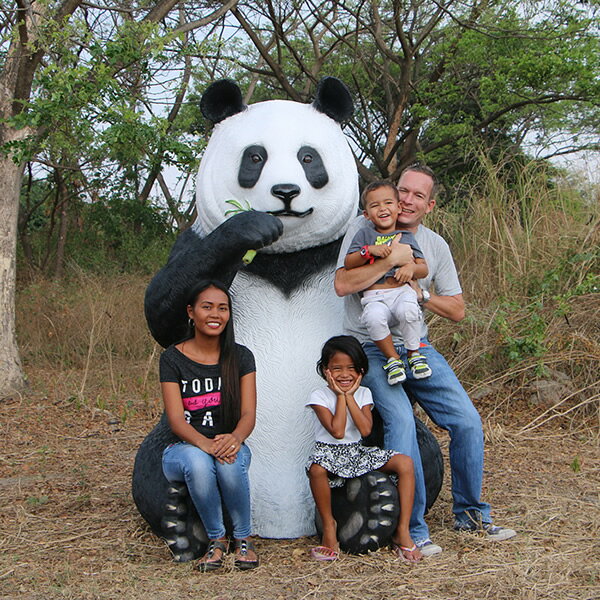 FRP˥ޥ륪֥ ܥѥ Sitting Panda Jumbo ꥢ ưʪ  礭 ʪ ե奢   ʪ Ѥ ...