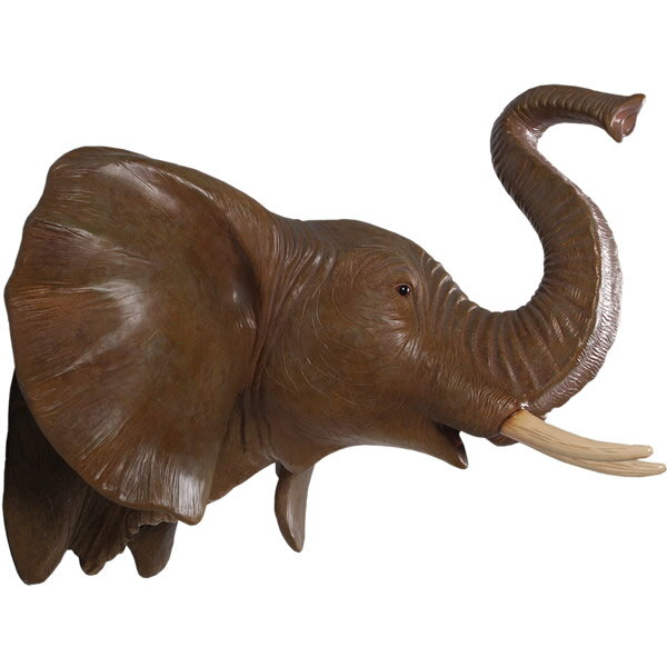FRP˥ޥ륪֥ ݤƬ ɳݤ Elephant Head Wall Decor ꥢ ե ưʪ   ʥ ƥꥢ ...