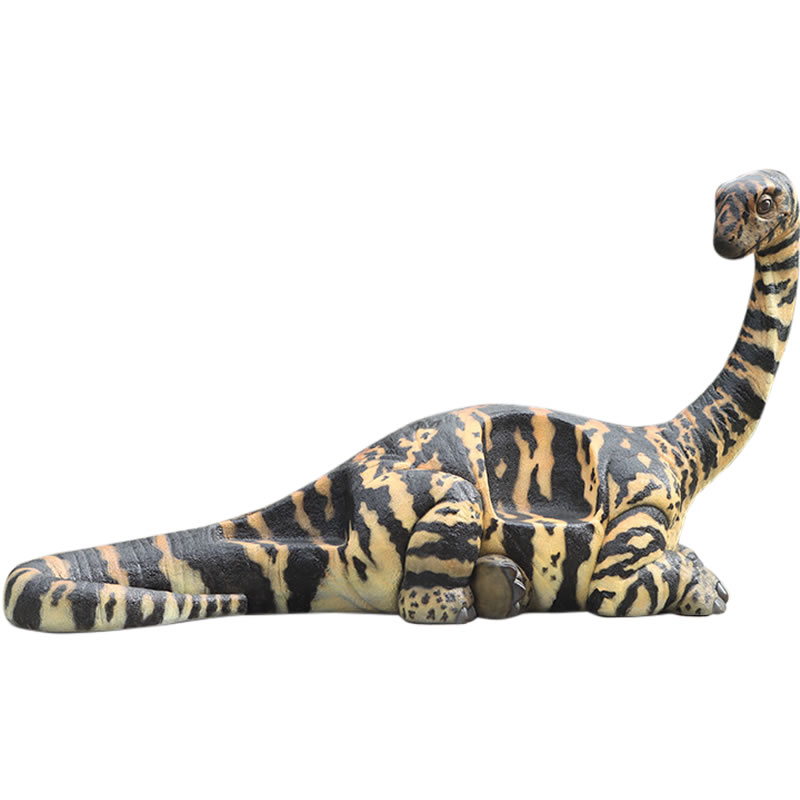 FRP恐竜オブジェ ロエトサウルス恐竜のベンチ Adolescent Rhoetosaurus Browni 置物 椅子 いす イス ジュラ紀 竜脚類恐竜 標本...
