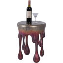 したたる雫のサイドテーブル Drip Side Table 強化プラスチック (FRP) アートオブジェ 高さ約52cm 直径約40cm インテリア 映える 丸...