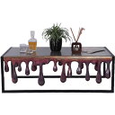 したたる雫の長方形テーブル Drip Coffee Table, Rectangular 強化プラスチック (FRP) アートオブジェ H41cm W122cm...