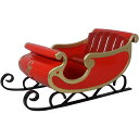 クリスマスの大きなソリ Santas Sleigh 強化プラスチック(FRP)アートオブジェ クリスマス 置物 サンタクロース Xmas 人物 ベンチ 人形 プ...