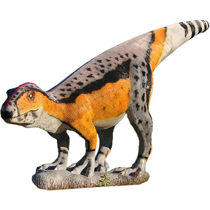 FRP恐竜オブジェ 二足歩行の肉食恐竜 Adult Theropod 体長約5m19cm リアル 巨大 置物 像 実物大 肉食恐竜 獣脚竜 フィギュア 大きい ...
