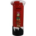 サンタのポスト 100cm Santas Mailbox 強化プラスチック(FRP)アートオブジェ クリスマス 置物 サンタクロース Xmas 郵便 人物 人形...