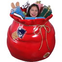 クリスマスのサンタ袋から写真顔出し Santas Gift Sack - Photo Op 強化プラスチック(FRP)アートオブジェ 置物 サンタクロース 写真...