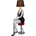 バーガール スタンドライト Bar Lady Lumiere 強化プラスチック(FRP) アートオブジェ 高さ約1m65cm 照明 ランプ 人物 女性 像 イン...