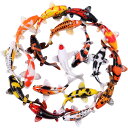 泳ぎ回る鯉の壁掛け 100cm Koi