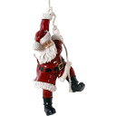 ぶら下がる小さなサンタ HANGING SANTA 3FT 強化プラスチック(FRP)アートオブジェ サンタクロース クリスマス Xmas 置物 オブジェ 人物...