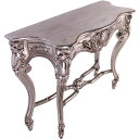 ゴージャスキャビネット(シルバー) Console Table Louis XV FRPアートオブジェ H90cm W133cm コンソール テーブル おしゃれ...