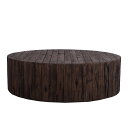 コーヒーテーブル(木目調) Coffee Table - Remnants FRPアートオブジェ H39cm φ112cm サイドテーブル おしゃれ ローテーブ...