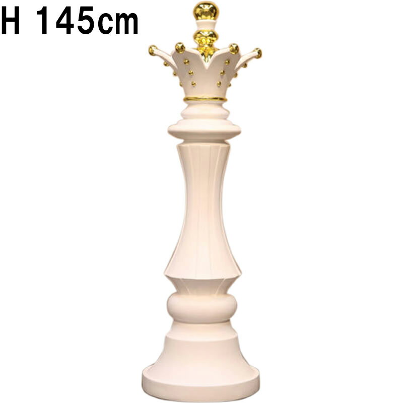 等身大のチェス駒 クイーン ホワイト Chess Queen 高さ約1m45cm 強化プラスチック（FRP） アートオブジ..
