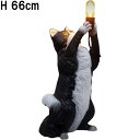 ネコのテーブルライト Cat Table Lumiere 強化プラスチック(FRP) アートオブジェ 高さ約66cm インテリア 照明 ランプ 猫 置物 ディス...