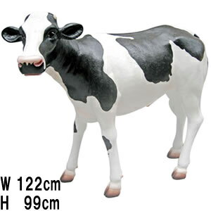子供の乳牛 Calf Life Size 強化プラスチック(FRP) アートオブジェ 高さ約99cm 牛 置物 オーナメント ウシ 大型 動物 像 店舗 インテ...