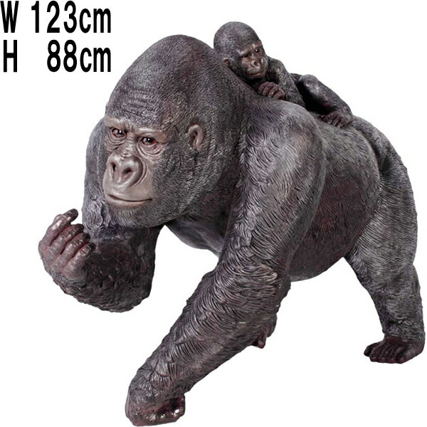 Ҷ餦쥴 Female Gorilla with Baby ץ饹å (FRP) ȥ֥ ꥢ ʪ ưʪ  ʪ  ...