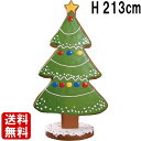 大きい クッキーの クリスマスツリー H213cm クリスマス パーティー 飾り 装飾 お菓子 スイーツ アイシング ジンジャーブレッド 看板 イベント 冬 目...