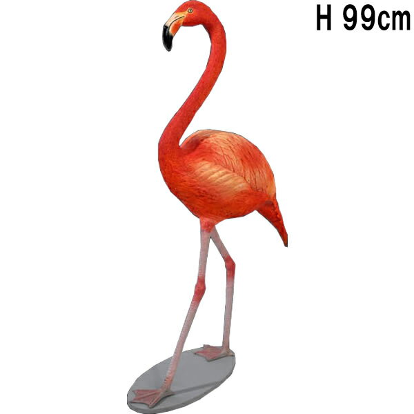 եߥ Flamingo ץ饹å (FRP) ȥ֥ ꥢ ⤵99cm ǥ˥ ʥ Ļ ʪ ưʪ  礭 ...