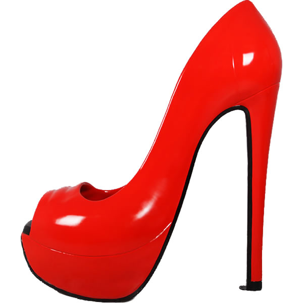 ハイヒール Stiletto Shoe 5ft. 強化プラスチック(FRP) アートオブジェ レッド 高さ約1m58cm インテリア 靴 パンプス 赤 ディスプレイ 置物 店舗 カフェ キャバクラ 水商売 靴屋 装飾 セクシー インテリア 樹脂製 オーナメント 軽い 高強度 イベント パーティー fr170231