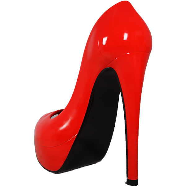 ハイヒール Stiletto Shoe 5ft. 強化プラスチック(FRP) アートオブジェ レッド 高さ約1m58cm インテリア 靴 パンプス 赤 ディスプレイ 置物 店舗 カフェ キャバクラ 水商売 靴屋 装飾 セクシー インテリア 樹脂製 オーナメント 軽い 高強度 イベント パーティー fr170231 [2]