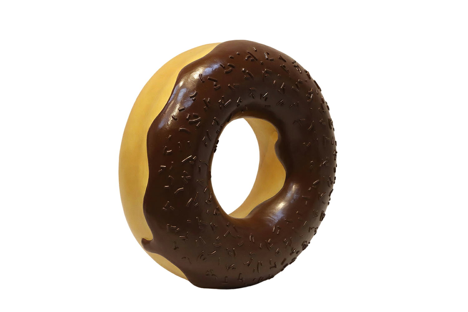 ドーナツ チョコレート Donut 強化プラスチック(FRP) アートオブジェ スイーツ 置物 直径約70cm 店舗 装飾 ディスプレイ カフェ オーナメント 樹脂製 デザート イベント 展示 fr230175