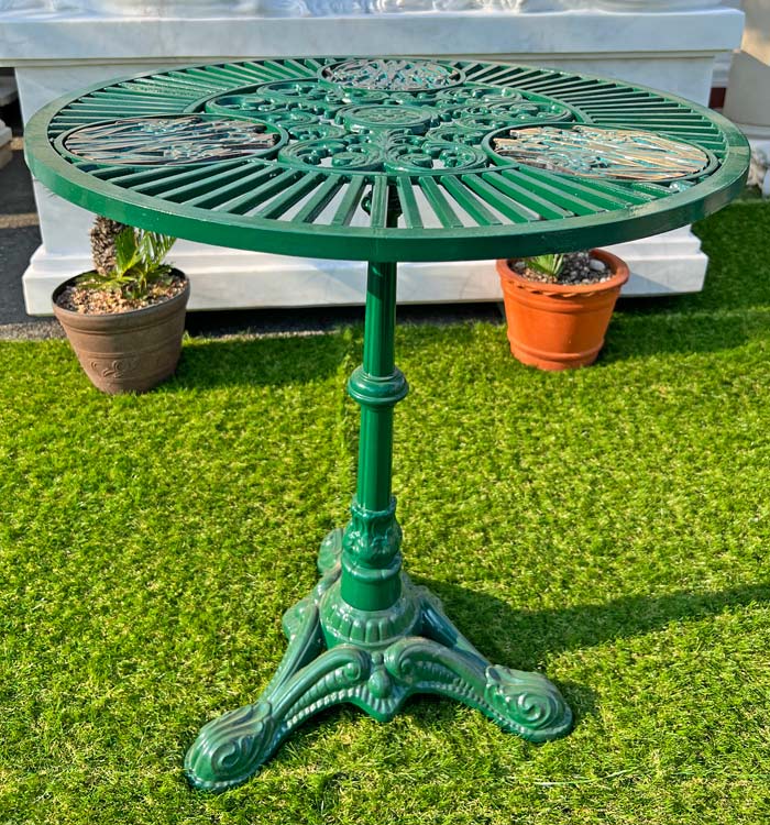 イタリア製デザイナーズファニチャー ナルシス テーブル (高さ68cm 高さ60cm ) 激安アウトレット おしゃれ 組立式 ガーデンファニチャー アルミ 鋳物...