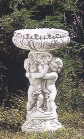 イタリア製 子供のフラワーポット 小 子供像 ガーデン オーナメント 石像 プランター ITALGARDEN PU0121 イタルガーデン 花鉢 植木鉢