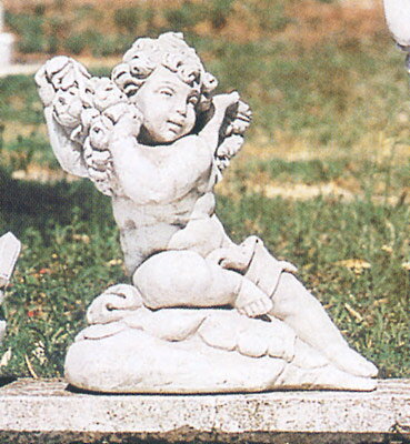 石像 イタリア製 子供像(ガーデン オーナメント) エンゼル(ローズ) ITALGARDEN イタルガーデン 天使像 エンジェル
