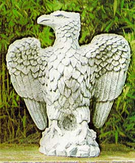 楽天マスキイタリア製動物像（ガーデン オーナメント） 海鷲（右） ITALGARDEN Cod.07 133 イーグル 石像 イタルガーデン社 置物