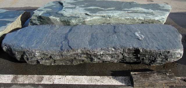 三波石 銀鉄平 幅約3m13cm 特大 庭石 
