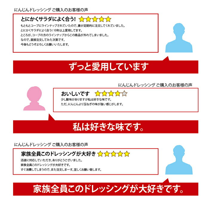 マスコにんじんドレッシングをご利用のお客様の声2