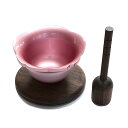 【鈴/おりん】桜りんセット2寸サイズ(径約6cm)★木製りん台/木製りん棒3点セット呼び鈴 和楽器 手元供養 現代仏具 鳴物仏具 りん おりん 手元供養仏具 呼...