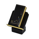 【過去帳セット】過去帳 過去帳台セット★過去帳 3寸5分サイズ(長さ10.5cm・黒塗り・蒔絵仕様)×過去帳台 3寸(高さ約10cm・黒塗り面粉仕様)◆ミニ過去...