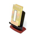【過去帳セット】過去帳 過去帳台セット★過去帳 3寸5分サイズ(長さ10.5cm・モダン金襴仕様)×過去帳台 3寸(高さ約10cm・黒塗り一部玉虫塗り仕様)ミニ...