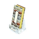 【過去帳セット】過去帳 過去帳台セット★過去帳 3寸5分サイズ(長さ10.5cm・モダン金襴仕様)×過去帳台(高さ約5.7cm・光学ガラス仕様)ミニ過去帳 過去...