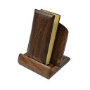 【過去帳セット】過去帳 過去帳台セット★過去帳 3寸5分サイズ(長さ10.6cm・ウォールナット)×過去帳台 3寸(高さ約10cm・ウォールナット製・幅調整可能...