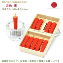 【キャンドル】和ろうそく(朱色/長さ4.5cm/燃焼時間約15分)無添加・手造り日本製米ぬか蝋 米ぬかろうそく 植物性 安全 安心 環境 自然 ミニろうそく 色...
