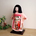 市松人形 元賀章介 10号尺正絹手刺繍 四君子 ピンク色 手塗本漆塗台 増村人形店 MMN0227