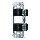 パナソニック(Panasonic) SO-STYLE スイッチ・取付枠セット品 (ほたるスイッチC×2)(マットブラック) WNSS51595B