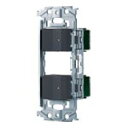 パナソニック(Panasonic) SO-STYLE(ソー・スタイル)スイッチ・取付枠セット品 (ほたるスイッチE×2) WNSS51696H (マッドグレー)