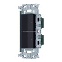 パナソニック(Panasonic) SO-STYLE ロングハンドルスイッチ・取付枠セット品 (パイロットスイッチC 4A×2)(マットブラック) WNSS53797B