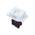 【あす楽対応_関東】パナソニック(Panasonic) 情報モジュラジャック(要結線専用ツール(別売 WZ7521)、CAT6A)(埋込型)(セラミックホワイト) WZ7519CW その1