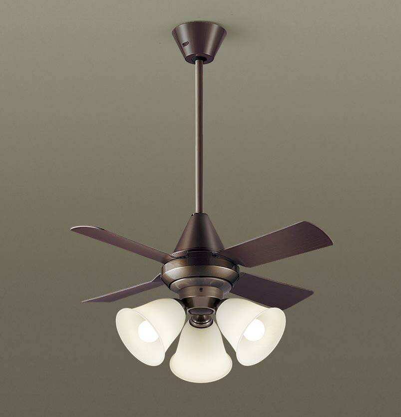 パナソニック(Panasonic) φ900mm ACモータータイプシーリングファン(600mm延長・灯具付)(要電気工事) XS97245K