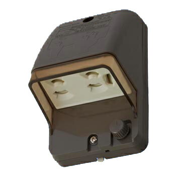 パナソニック(Panasonic) フル接地防水コンセント(抜け止め式・アースターミナル付) (露出・埋込両用)(ブラウン) WK41029A (ブラウン)