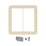 パナソニック(Panasonic) コスモシリーズワイド21 簡易耐火プレート(シングル＋トリプル用)(ラウンド) WTC7324F (ベージュ)