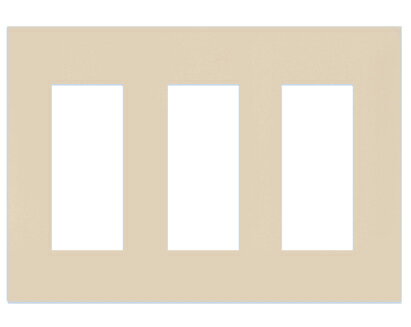 パナソニック(Panasonic) コスモシリーズワイド21 コンセントプレート(3+3+3コ用)(スクエア) WTF8009F (ベージュ)