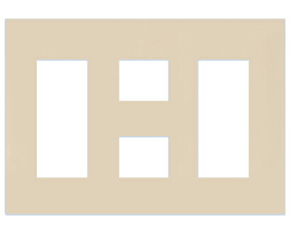 パナソニック(Panasonic) コスモシリーズワイド21 コンセントプレート(3+2+3コ用)(スクエア) WTF8088F (ベージュ)