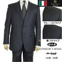 【Loropiana ロロピアーナ】【秋冬春】ベーシックタイプ【BB体】2ボタンシングルスーツ/チャコールグレーストライプ/紺ストライプ【送料無料】 その1