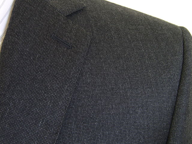 【Loropiana ロロピアーナ】【秋冬春】スタイリッシュタイプ【YA5】2ボタンシングルスーツ/チャコールグレー系/ミックス系無地調ピンヘッド【送料無料】