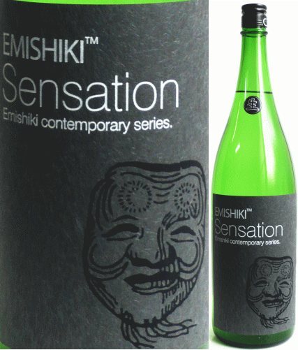 笑四季　Sensation センセーション　黒ラベル　生原酒　 1800ml特別純米【滋賀県】（えみしき）のサムネイル