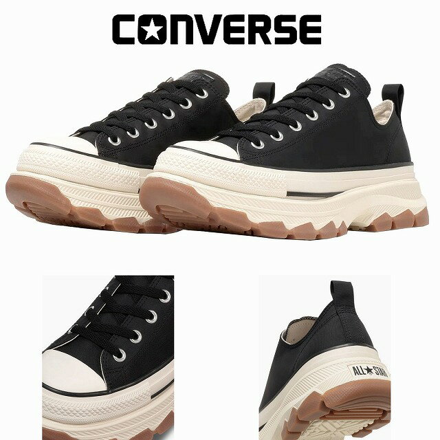 CONVERSE - メンズ厚底ローカットスニーカー コンバース converse CONVERSE オールスター トレックウエーブ NL OX ブラック ALL STAR TREKWAVE NL OX